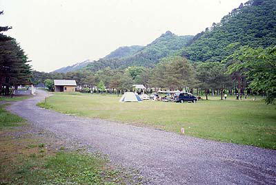 震災前のキャンプ場